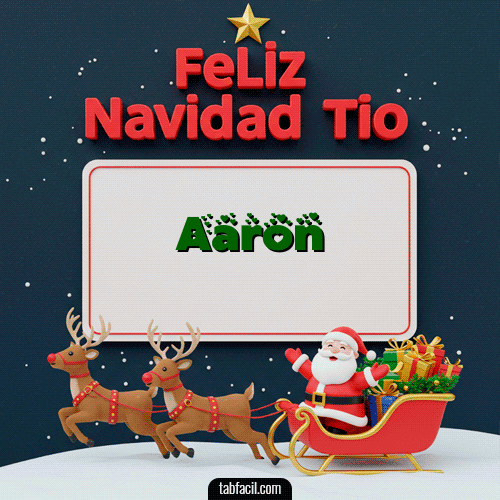 GIF de Aaron - Feliz Navidad Tío