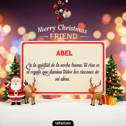 Feliz Navidad Abel GIF