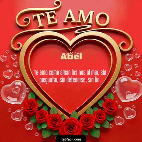 GIF de Abel - Te Amo