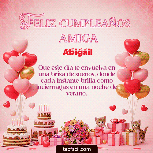Feliz Cumpleaños Abigail GIF
