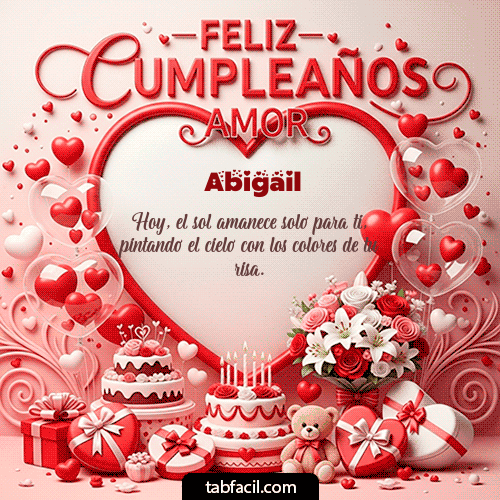 Feliz Cumpleaños Abigail GIF