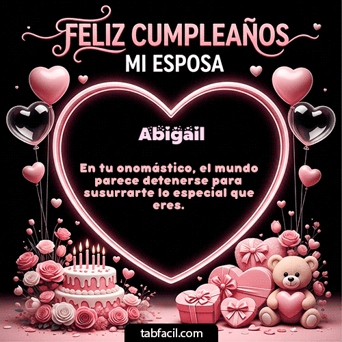 Feliz Cumpleaños Abigail GIF