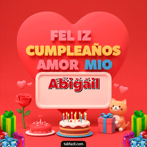 Ver GIF de 💖 Feliz Cumpleaños Amor Mio GIF de Abigail - 💖 Feliz Cumpleaños Amor Mio