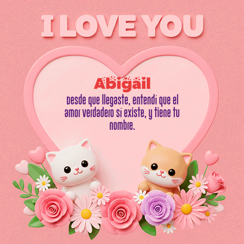 GIF de Abigail - Te Amo!!!