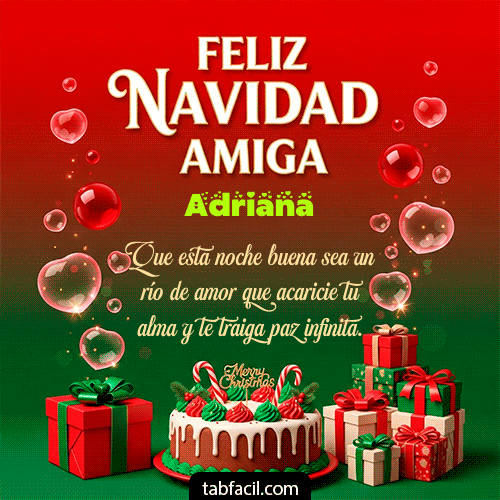 GIF de Adriana - Feliz Navidad Amiga