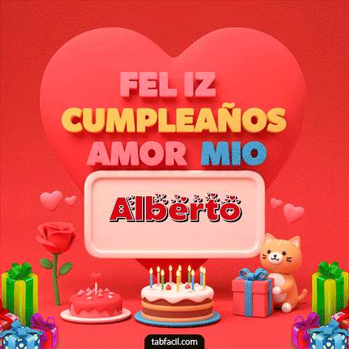 Feliz Cumpleaños Alberto GIF