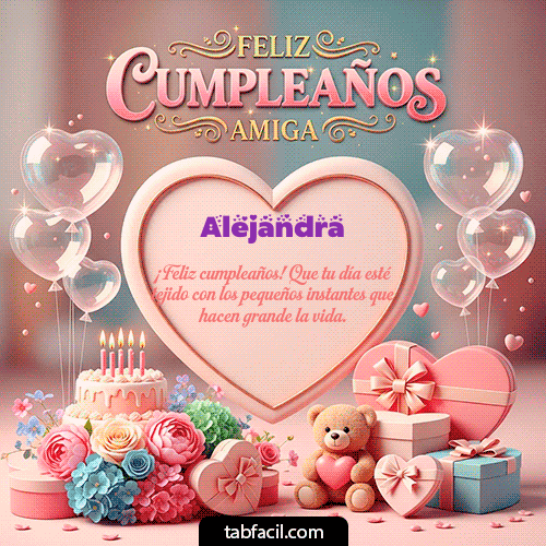 Feliz Cumpleaños Alejandra GIF