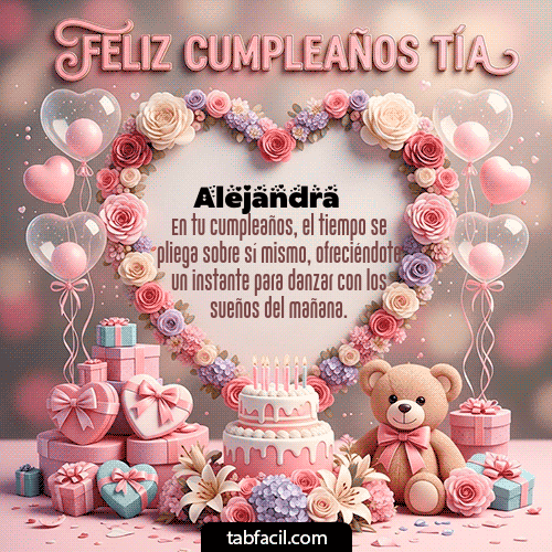 Feliz Cumpleaños Alejandra GIF