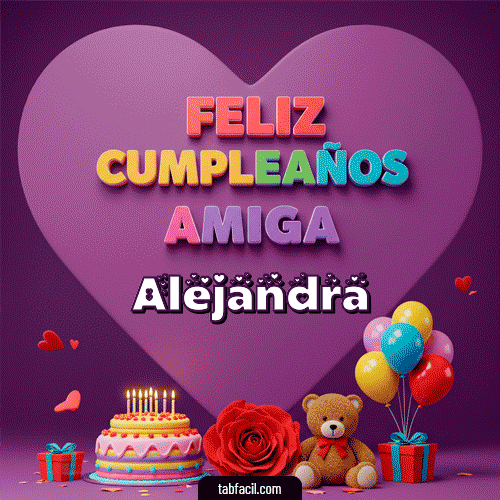 Feliz Cumpleaños Alejandra GIF