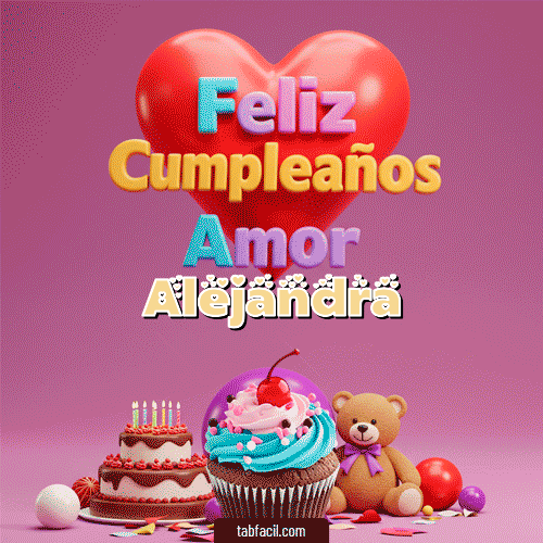 Feliz Cumpleaños Alejandra GIF