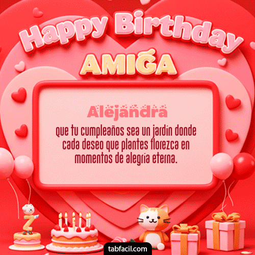 Feliz Cumpleaños Alejandra GIF