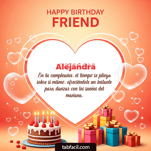 Feliz Cumpleaños Alejandra GIF