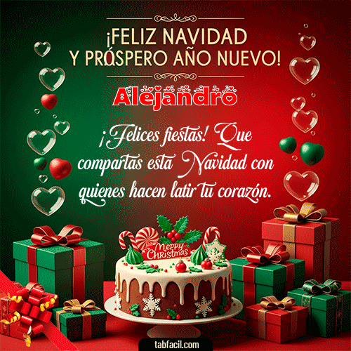 Feliz Navidad Alejandro GIF