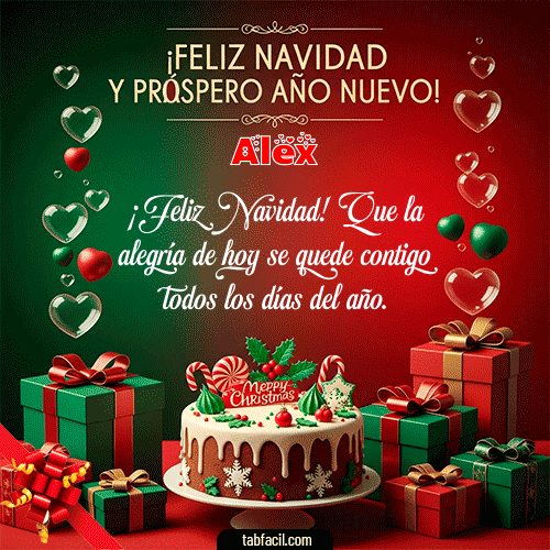 Feliz Navidad Alex GIF