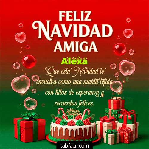 GIF de Alexa - Feliz Navidad Amiga