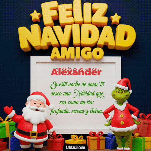 GIF de Alexander - Feliz Navidad Amigo