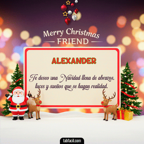 GIF de Alexander - Merry Christmas Friend