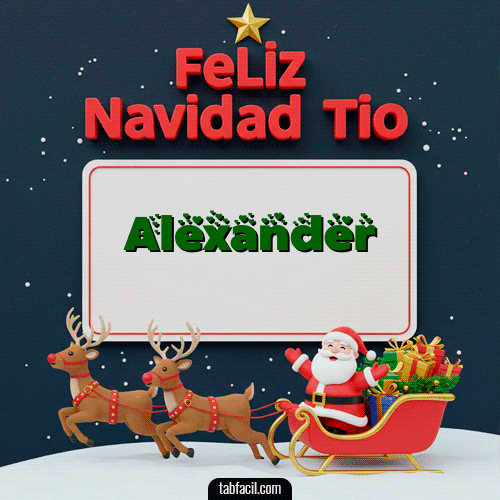 GIF de Alexander - Feliz Navidad Tío