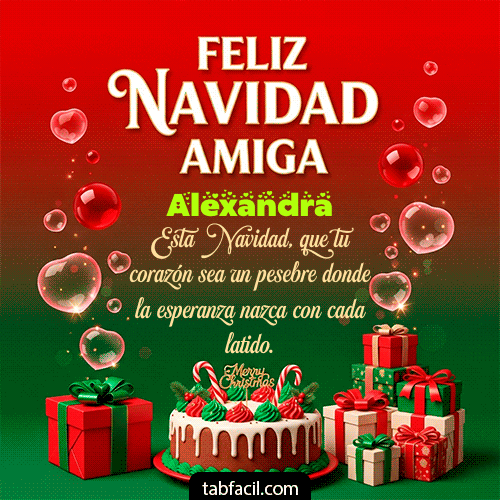GIF de Alexandra - Feliz Navidad Amiga