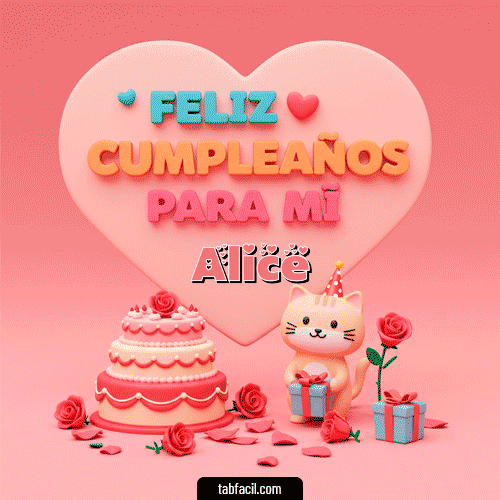 Feliz Cumpleaños Alice GIF