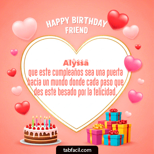 Feliz Cumpleaños Alyssa GIF