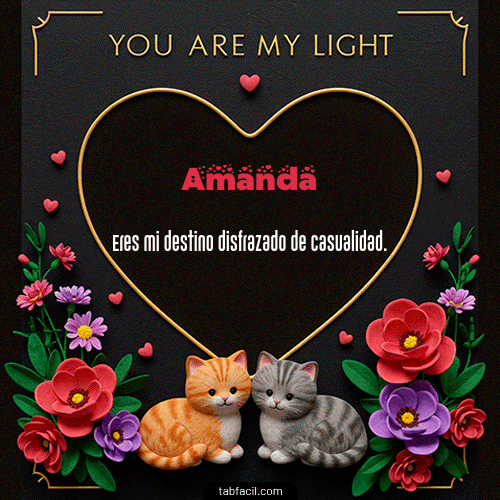 GIF de Amanda - Tú eres mi luz