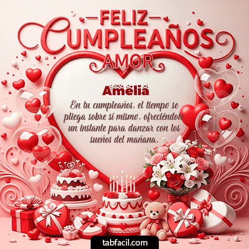 Feliz Cumpleaños Amelia GIF
