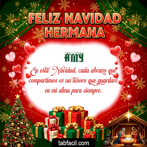 Ver GIF de Feliz Navidad Hermana GIF de Amy - Feliz Navidad Hermana