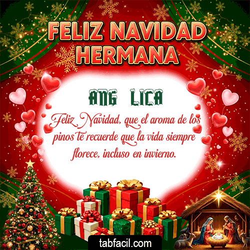 Feliz Navidad Angélica GIF