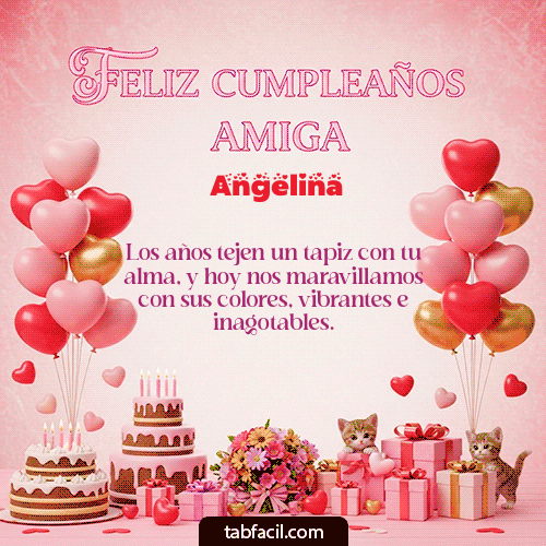 Feliz Cumpleaños Angelina GIF