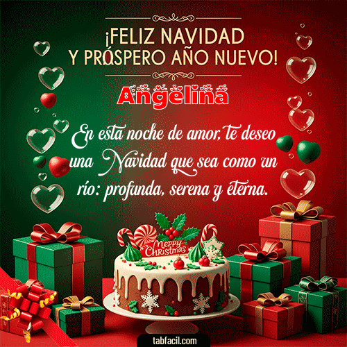GIF de Angelina - Feliz Navidad y Próspero Año Nuevo