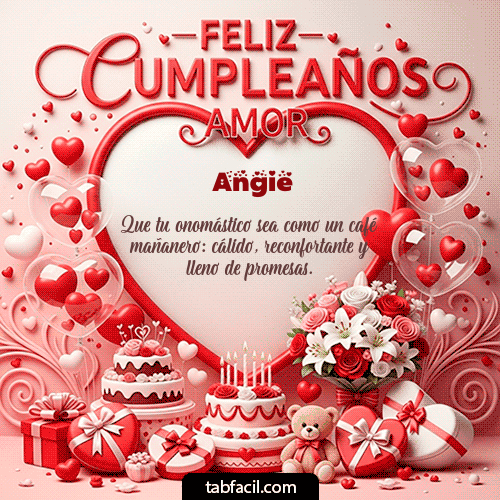 Feliz Cumpleaños Angie GIF