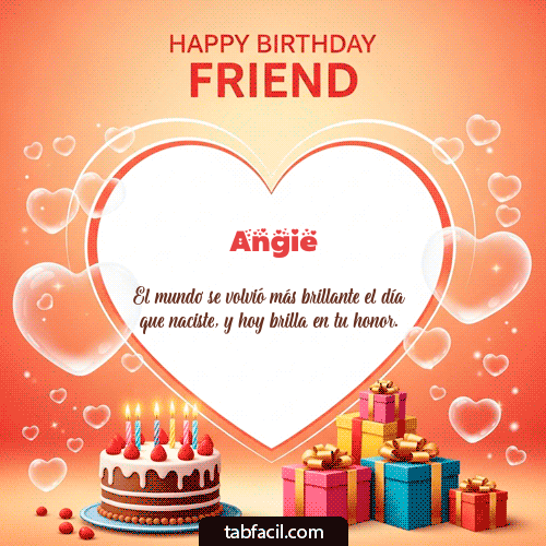 Feliz Cumpleaños Angie GIF