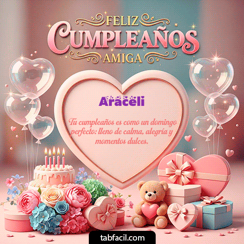 Feliz Cumpleaños Araceli GIF