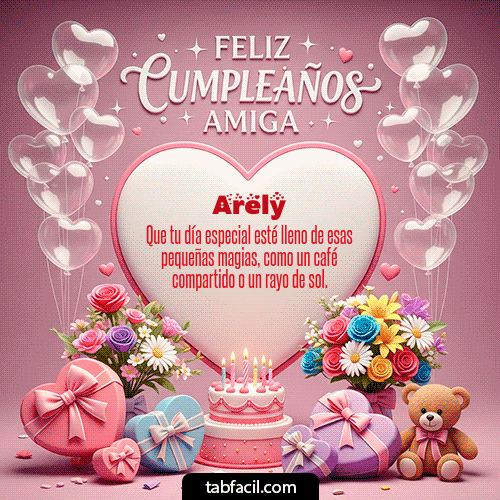 Feliz Cumpleaños Arely GIF