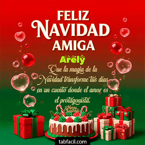 Feliz Navidad Arely GIF