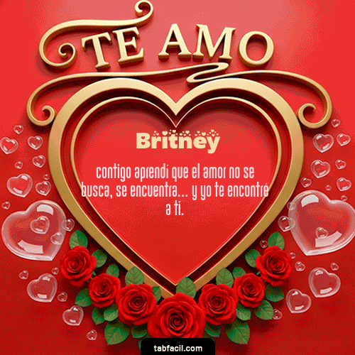 GIF de Britney - Te Amo