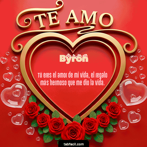 GIF de Byron - Te Amo