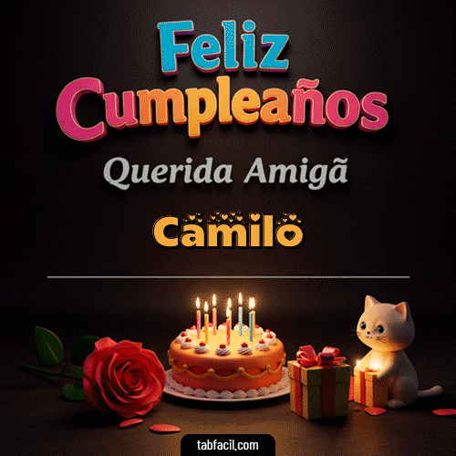 Feliz Cumpleaños Camilo GIF