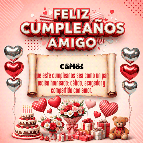 Feliz Cumpleaños Carlos GIF