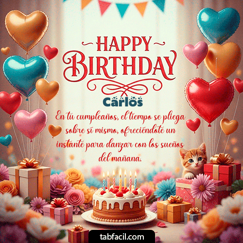 Feliz Cumpleaños Carlos GIF