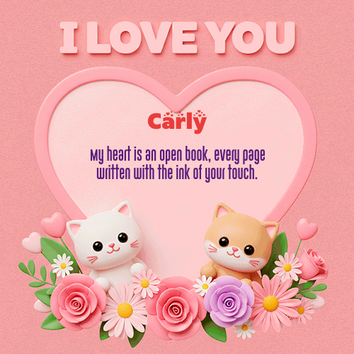 GIF de Carly - Te Amo!!!