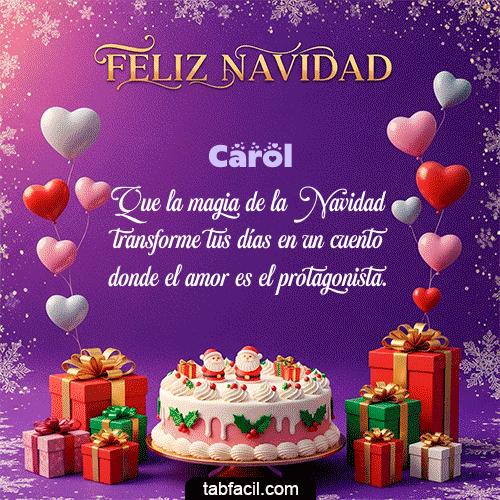 GIF Animado de Feliz Navidad para Carol - 🎅 Merry Christmas