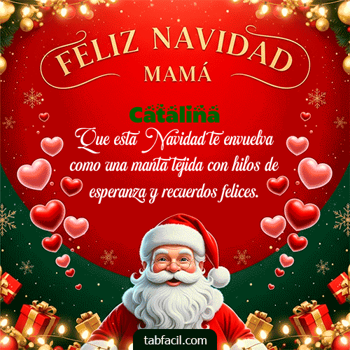Ver GIF de Feliz Navidad Mamá GIF de Catalina - Feliz Navidad Mamá