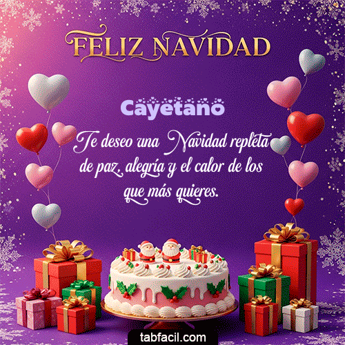 Feliz Navidad Cayetano GIF