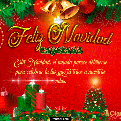 Feliz Navidad Cayetano GIF
