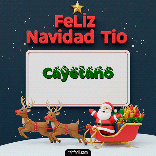 Feliz Navidad Cayetano GIF