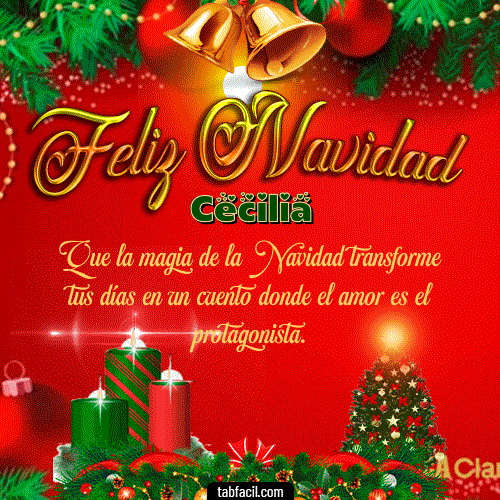 Ver GIF de Feliz Navidad GIF de Cecilia - Feliz Navidad