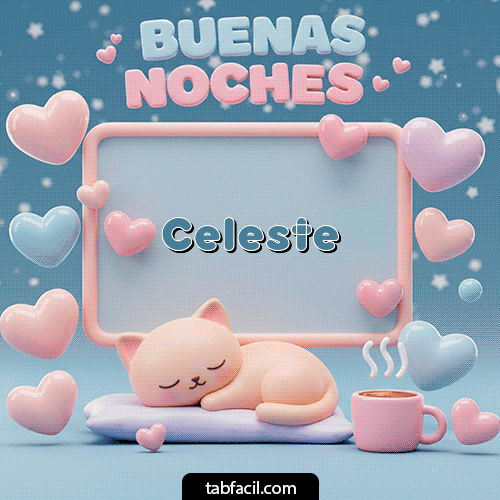GIF de Celeste - Luna estrellas de buenas noches