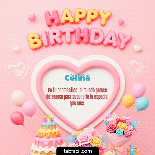 Feliz Cumpleaños Celina GIF